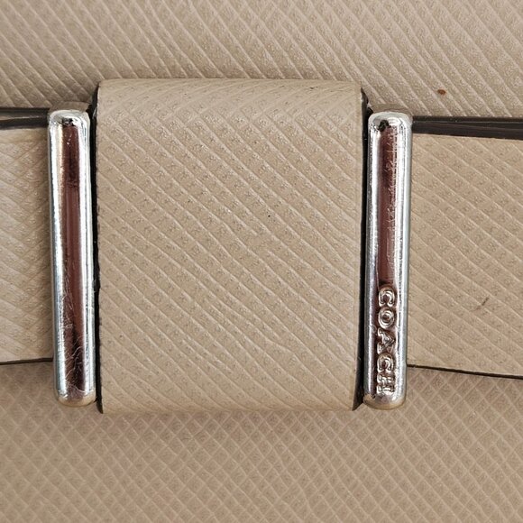 Coach Darcy Bow Accordion Zip Wallet F51668, Silver/Sand - Picture 3 of 12